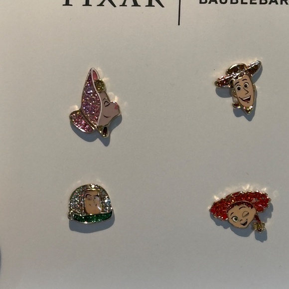 Disney Pixar Baublebar Toy Story EARRINGS Mismatched Studs Buzz Woody Bo Jessie - Picture 4 of 9